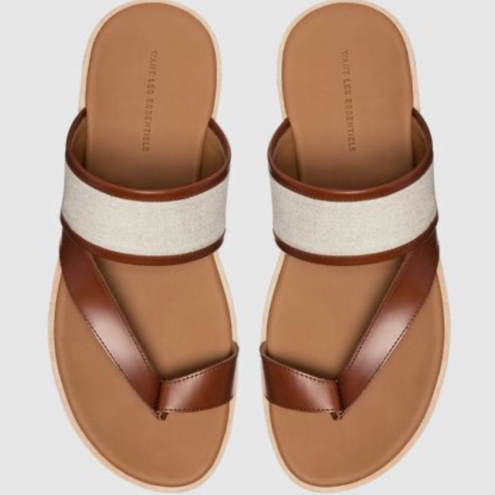WANT Les Essentiels Holton smooth leather flat sandals men’s size 40